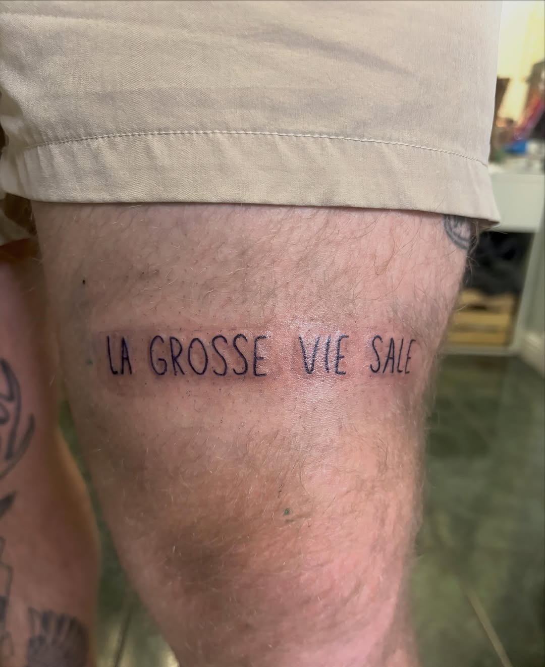 Tattoo by @guidingkey_tattoo — lettering_script, minimalist
