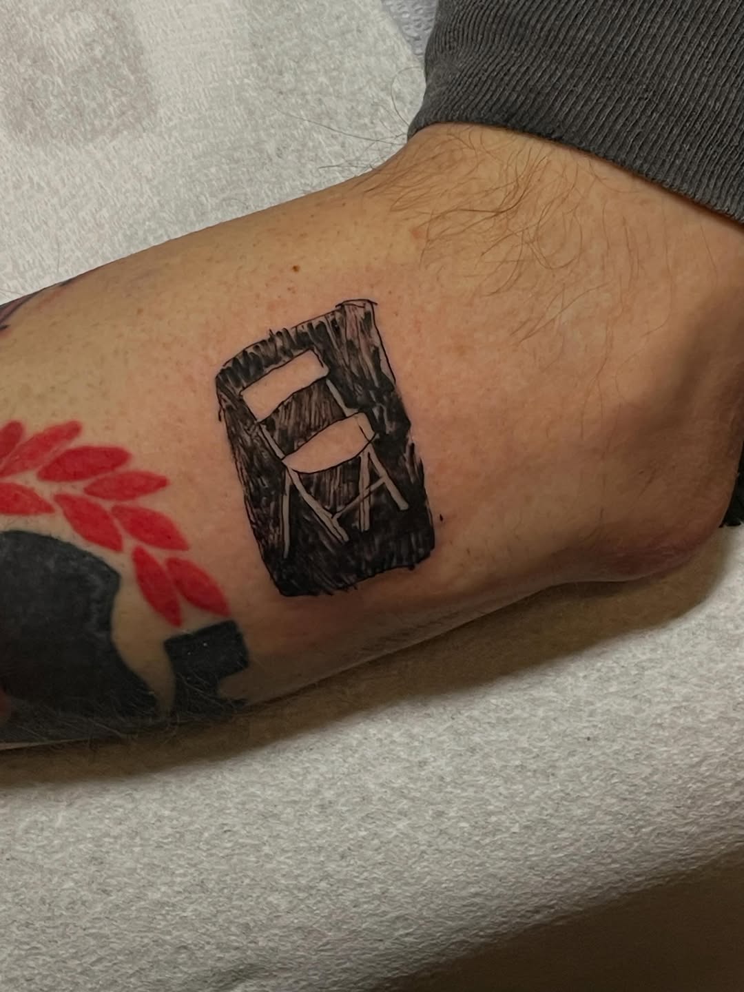 Tattoo by @tattoosbyclover — illustrative, blackwork