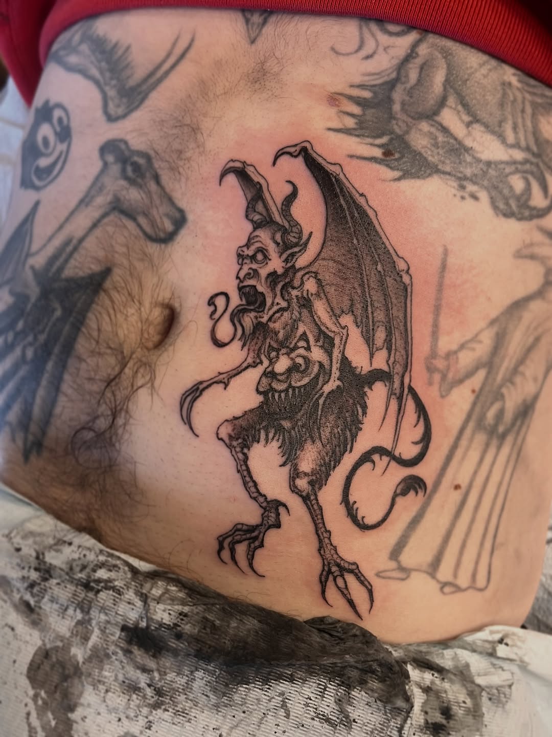 Tattoo by @sarah_spread — blackwork