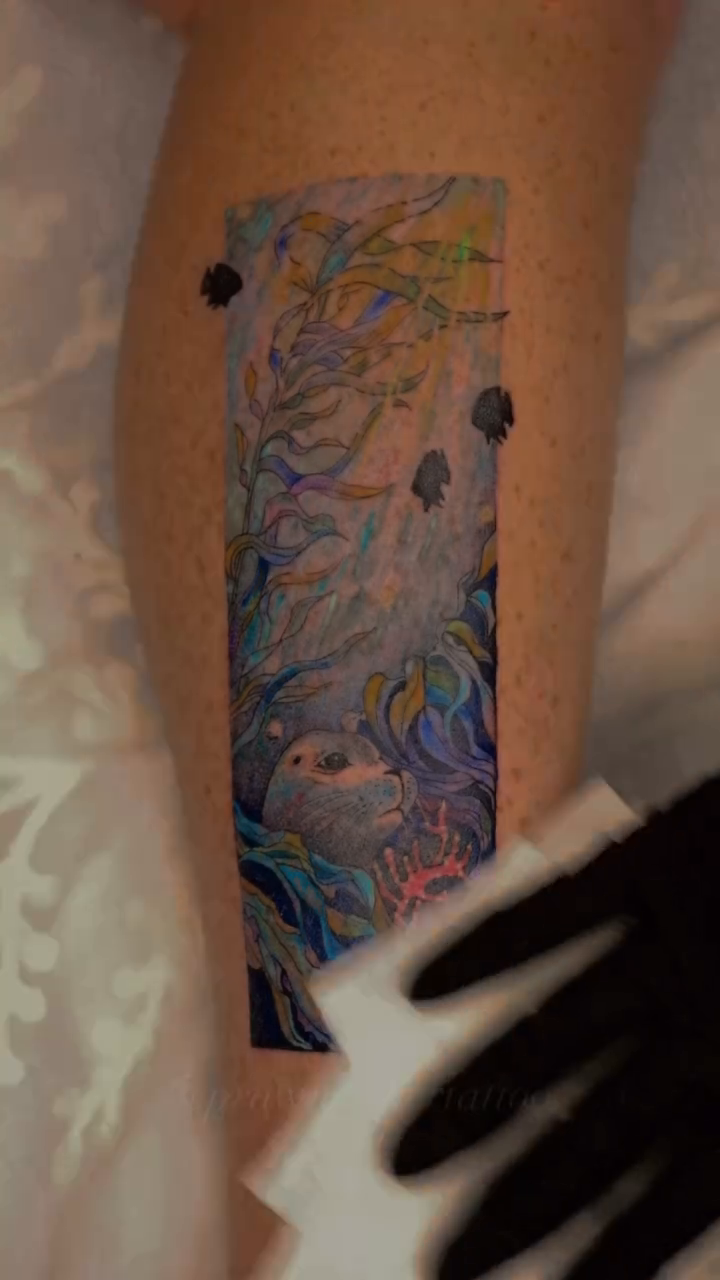 Tattoo by @prawnesthertattoo — japanese_irezumi, watercolor