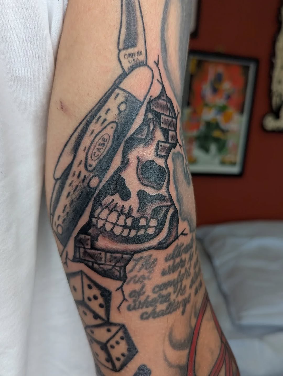 Tattoo by @bardtattoos — american_traditional, black_and_grey