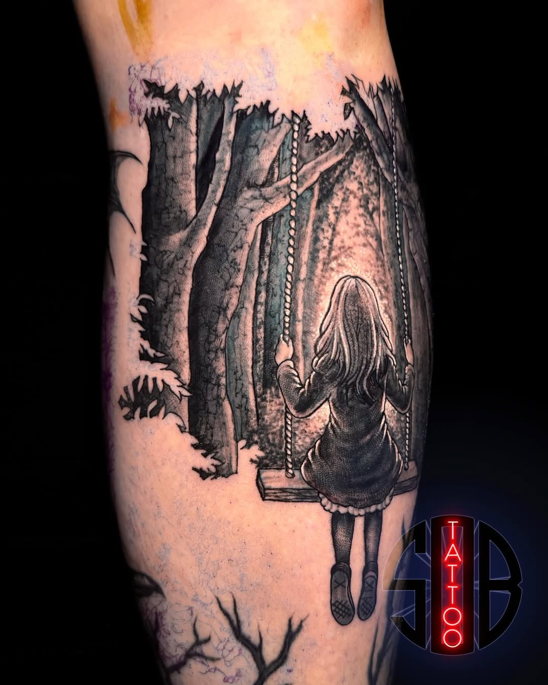 Tattoo by @sobtattoo — black_and_grey