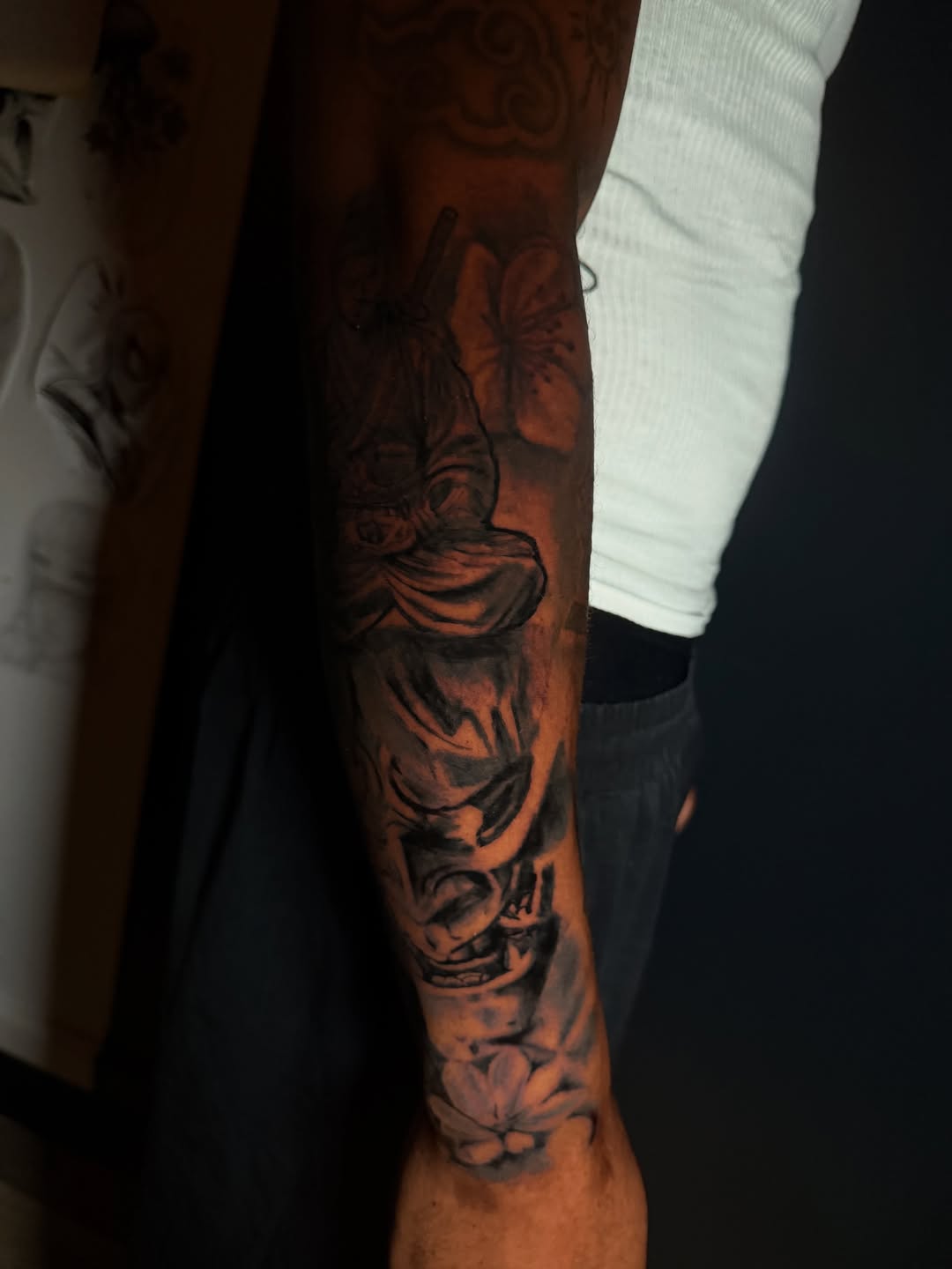 Tattoo by @misfitink — japanese_irezumi, black_and_grey