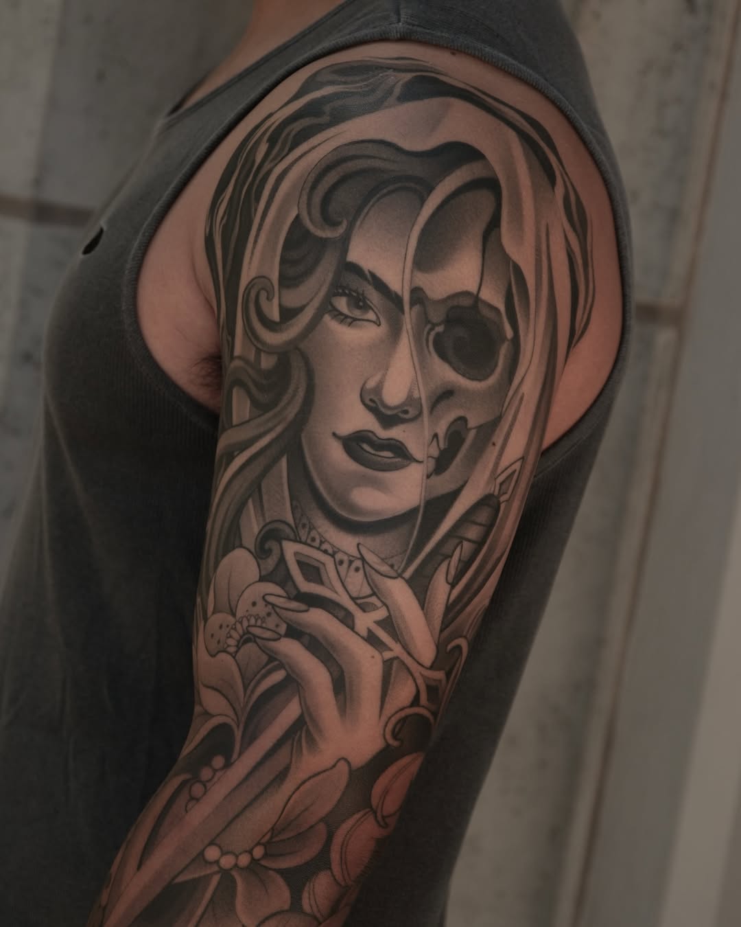 Tattoo by @phil_da_silva_ — black_and_grey, realism