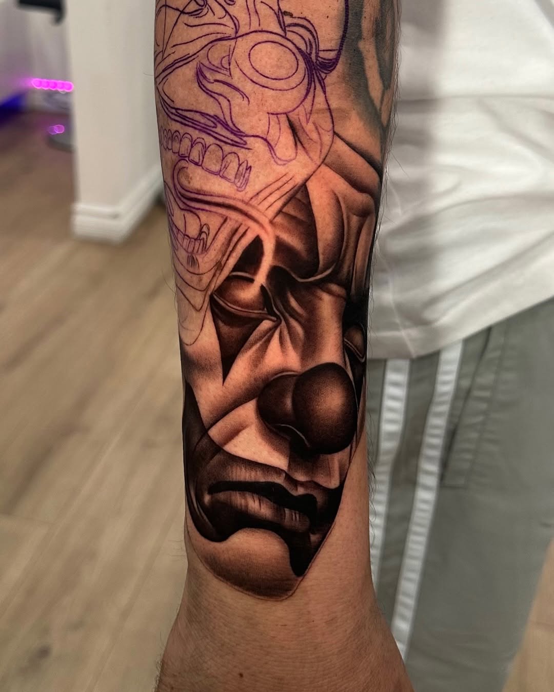 Tattoo by @inkedbydoll — black_and_grey, realism
