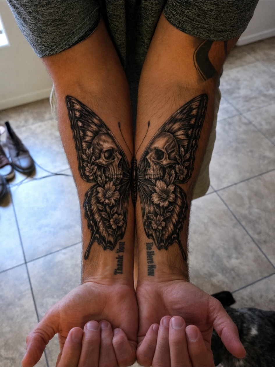 Tattoo by @xtina.inks — black_and_grey, illustrative