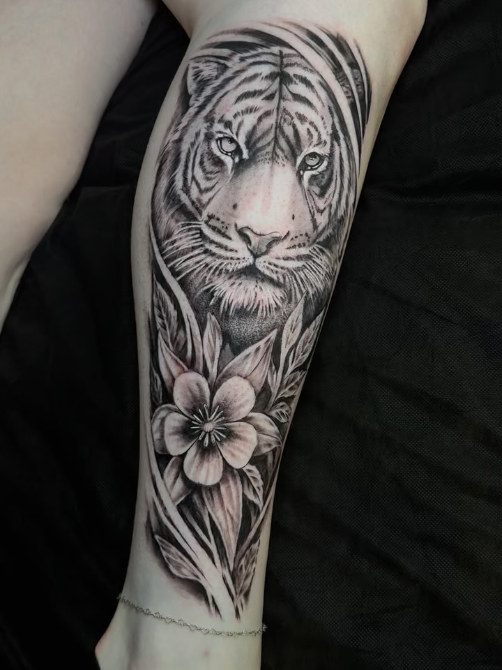 Tattoo by @whitehorsetattooing — realism, black_and_grey
