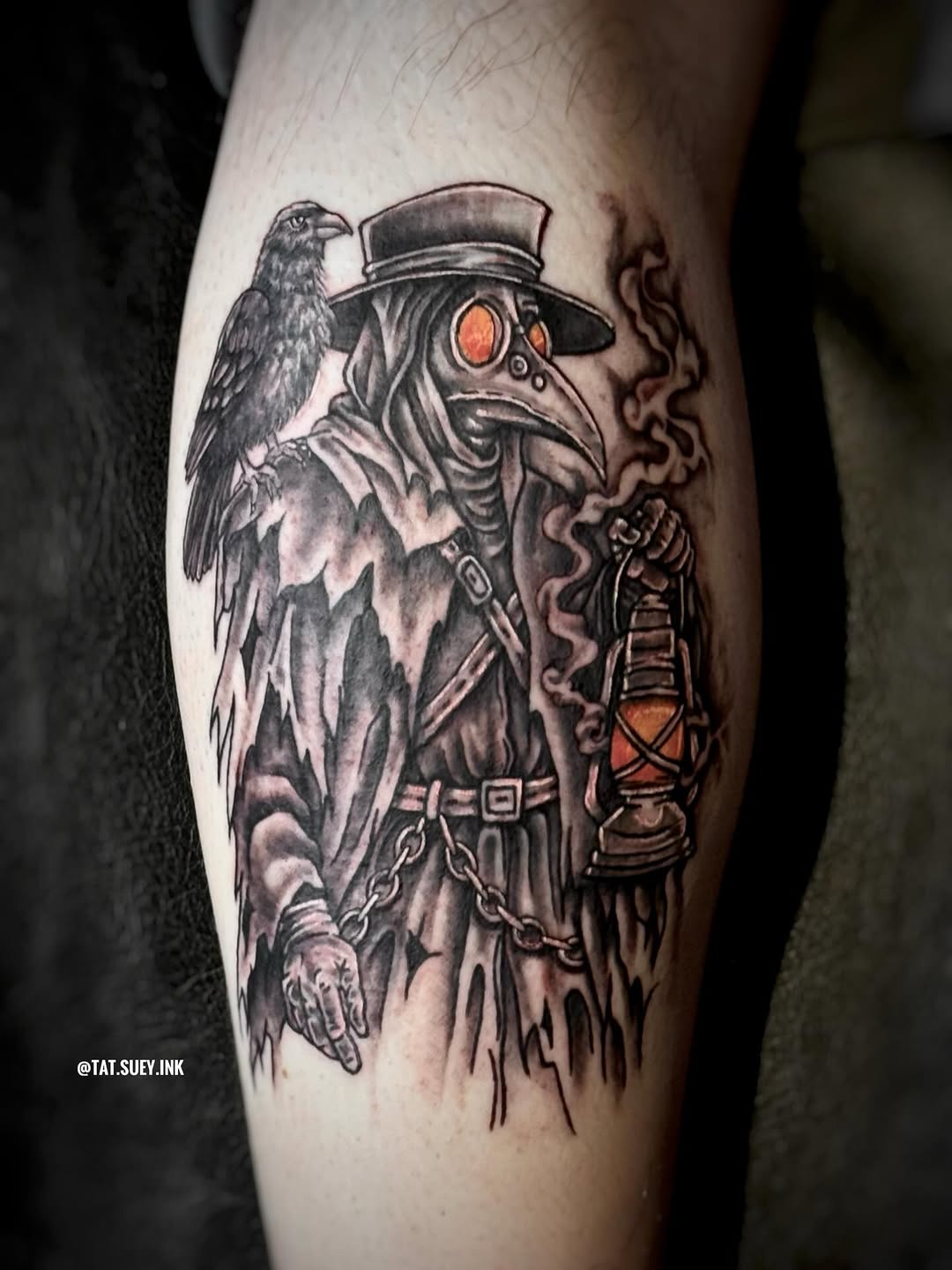 Tattoo by @tat.suey.ink — black_and_grey, realism