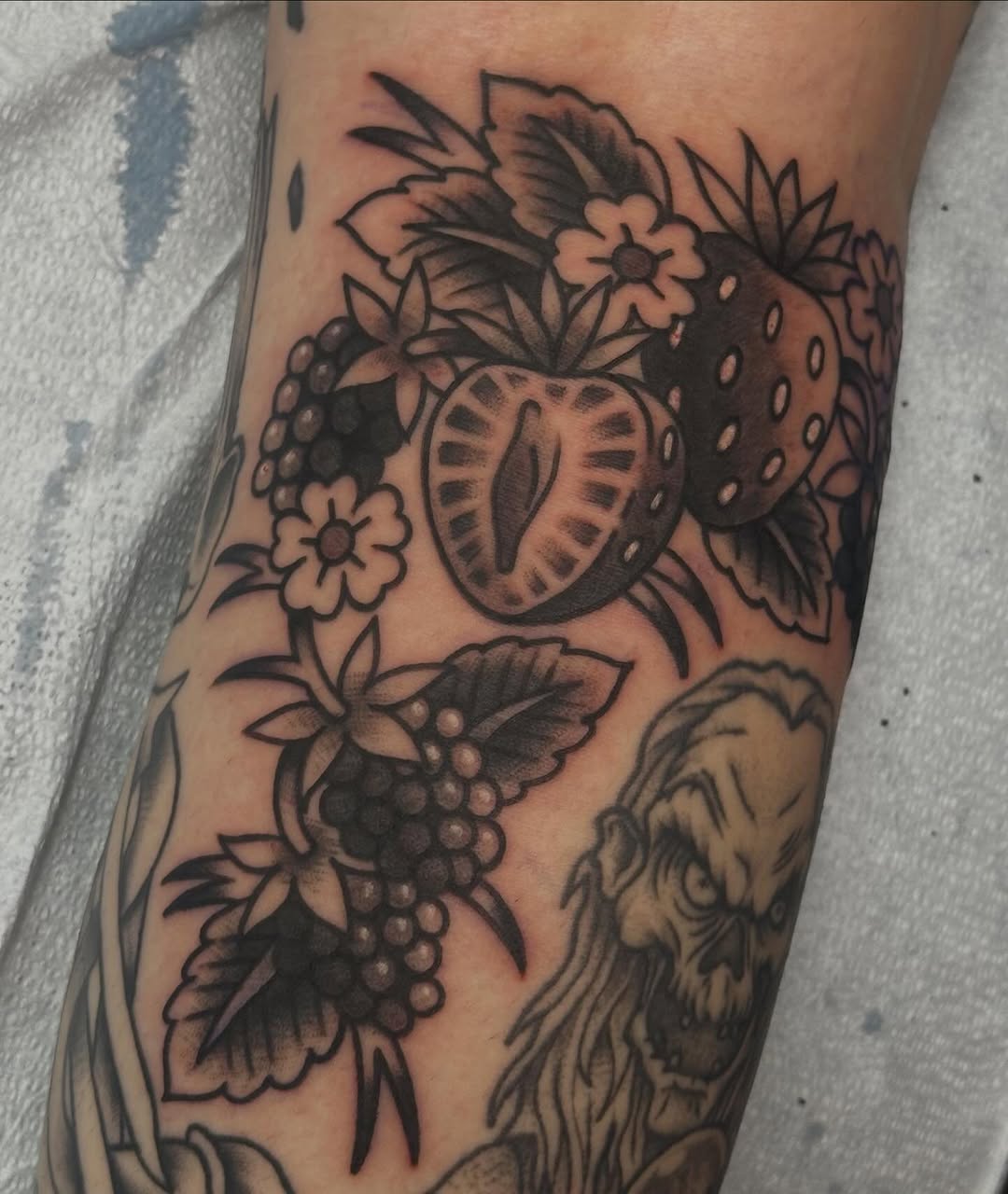 Tattoo by @sammystormtattoo — american_traditional, black_and_grey