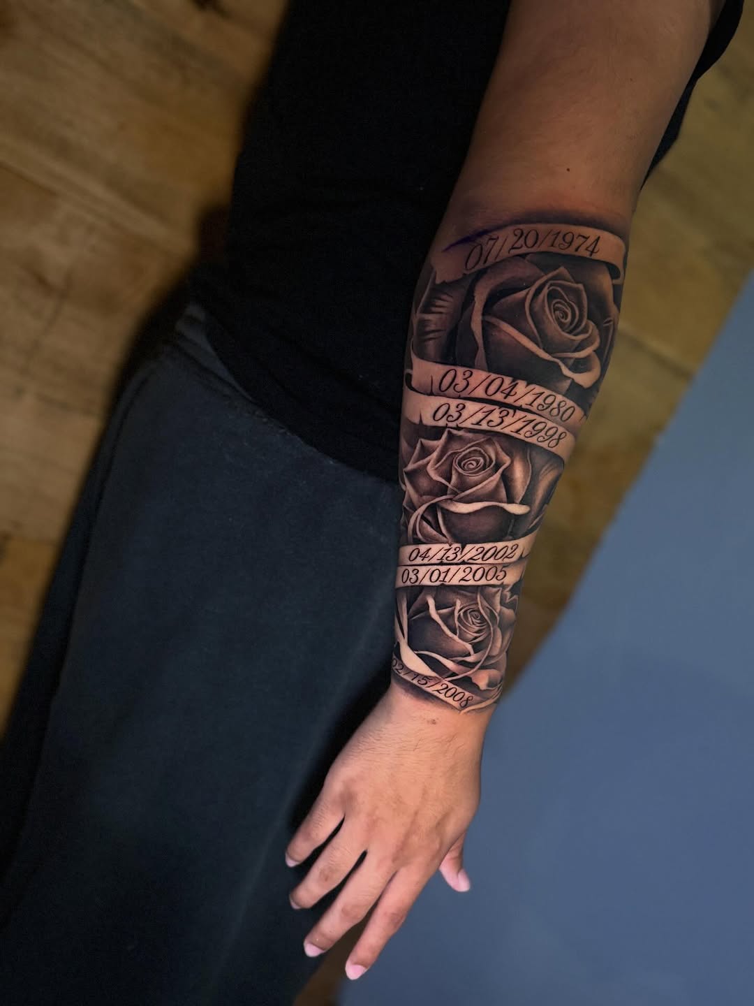 Tattoo by @milesjtattoos — black_and_grey, realism