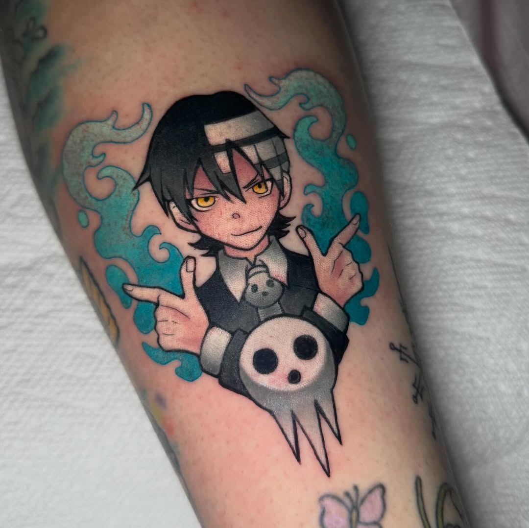 Tattoo by @sinful.tatts — anime