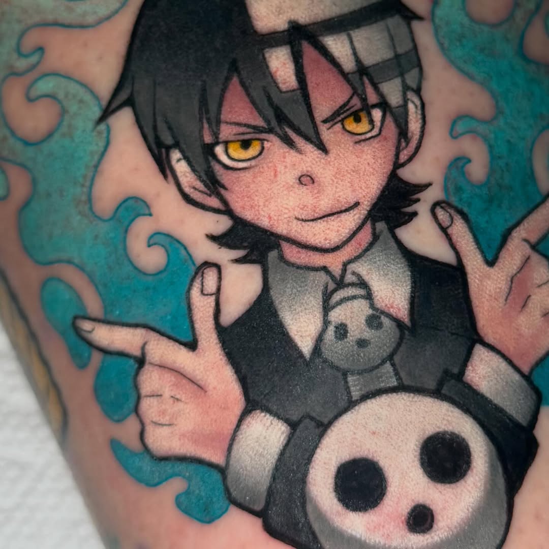 Tattoo by @sinful.tatts — anime