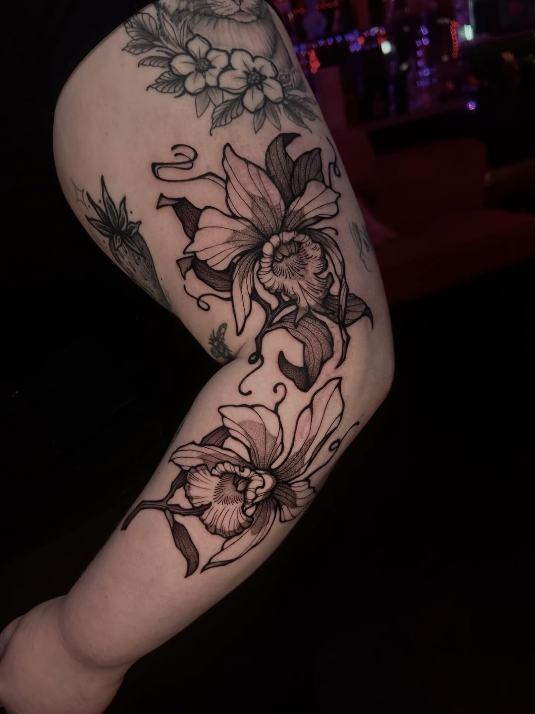 Tattoo by @petaltattoo — black_and_grey, fine_line