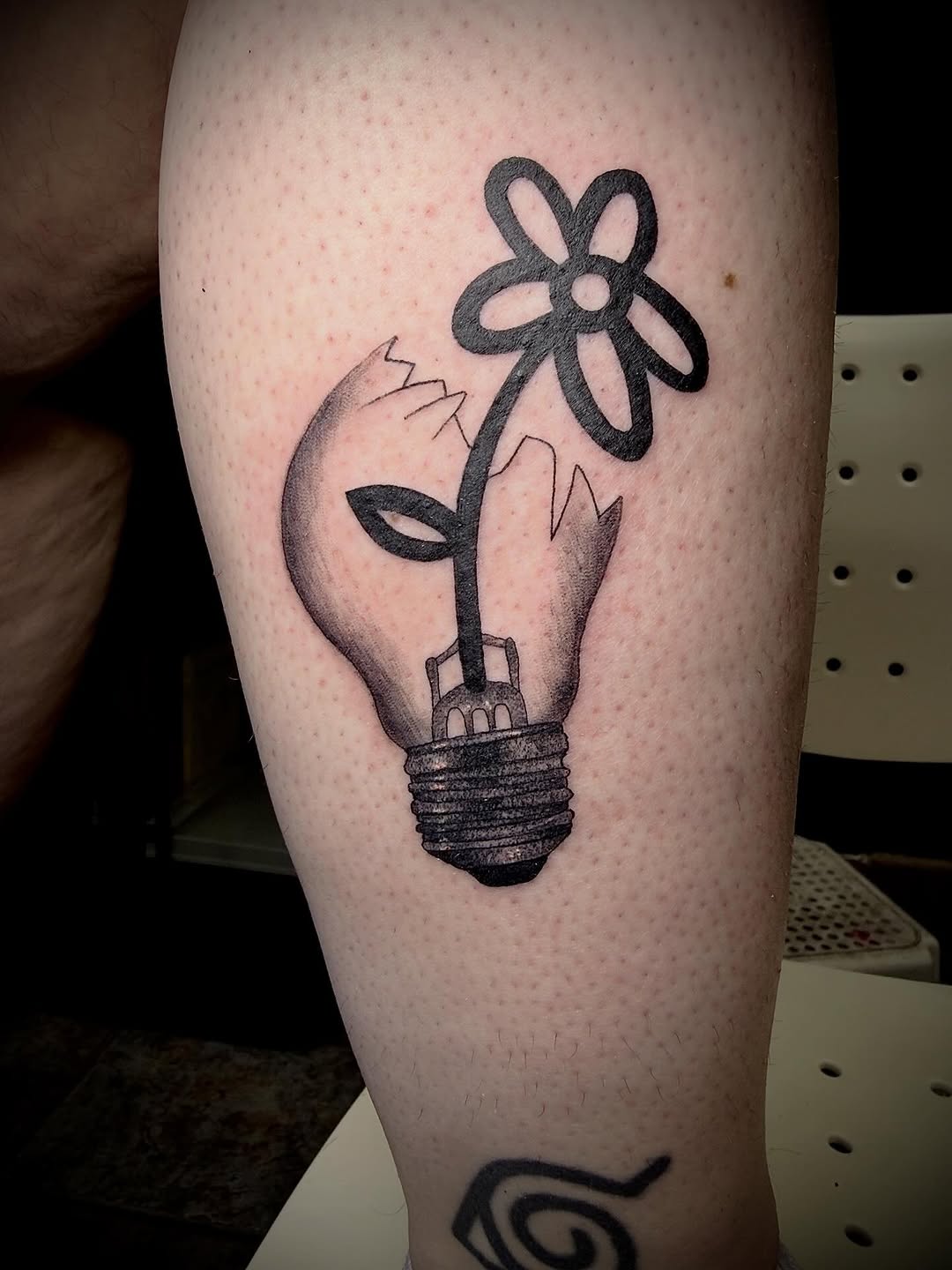 Tattoo by @storylines.tattoos — black_and_grey, illustrative