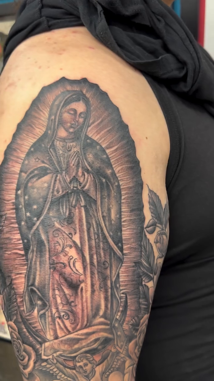 Tattoo by @steviegrandlegacy β black_and_grey, realism