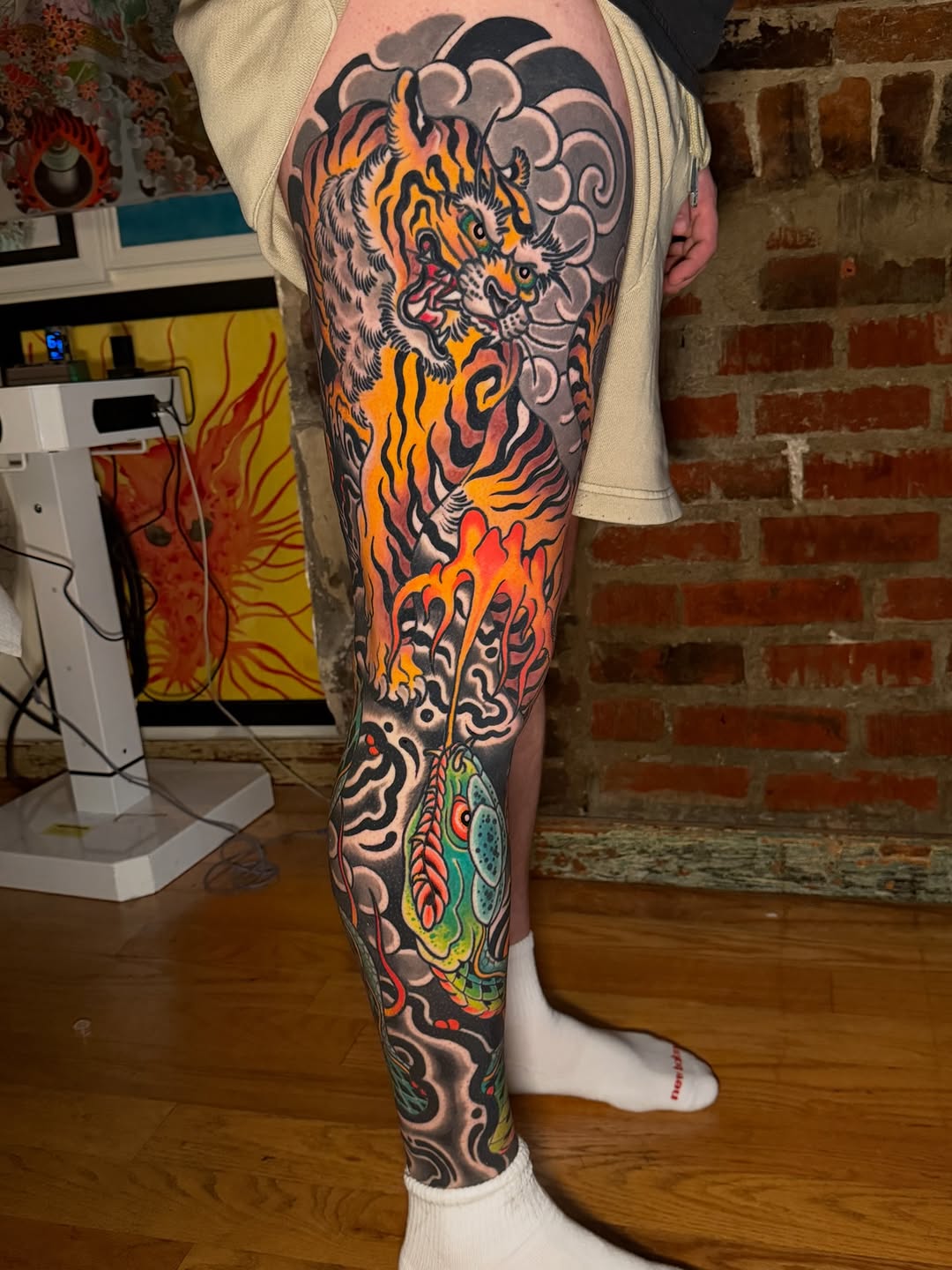 Tattoo by @old_man_rogers — japanese_irezumi, blackwork