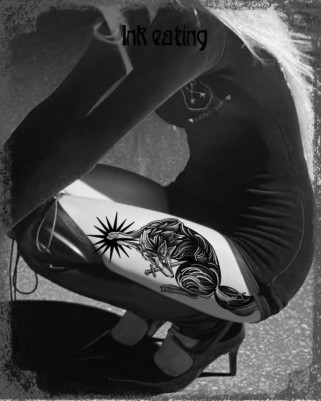 Tattoo by @ink_eating — black_and_grey, illustrative