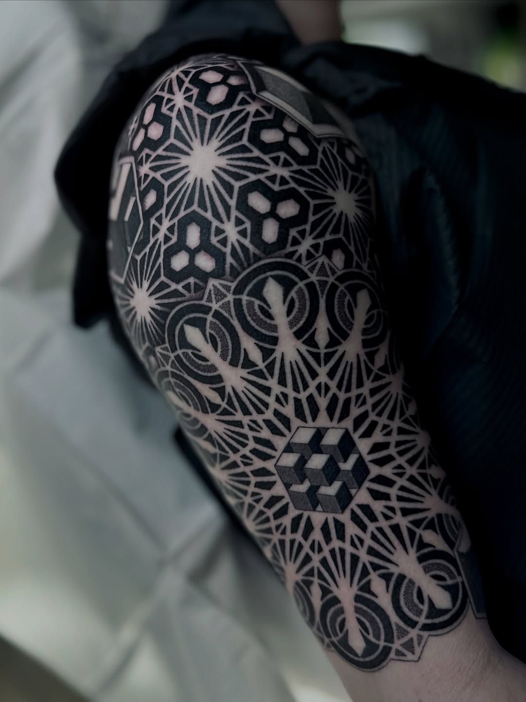 Tattoo by @justinryanxom — geometric, blackwork
