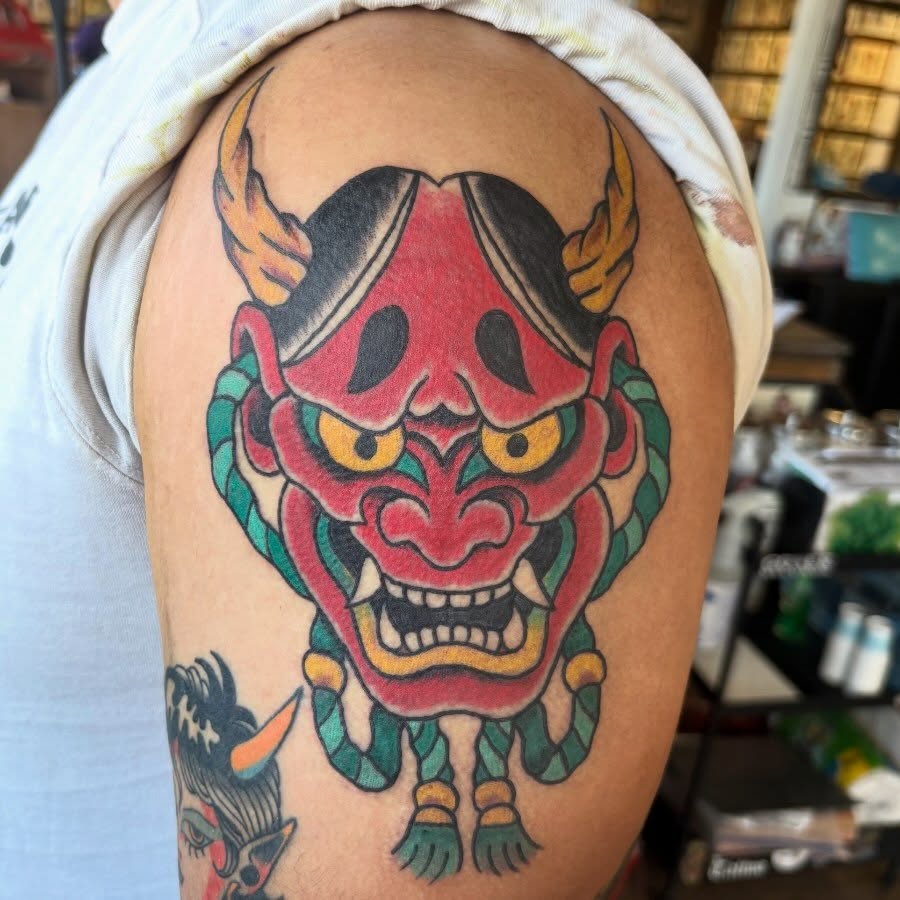 Tattoo by @petemillstattoos — japanese_irezumi, american_traditional
