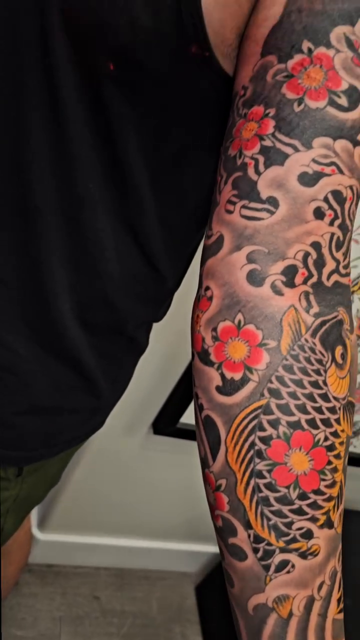 Tattoo by @avelourdtattoos — japanese_irezumi, black_and_grey