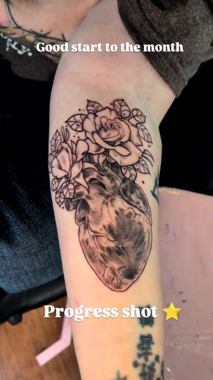 Tattoo by @maevemaniaart — black_and_grey, realism