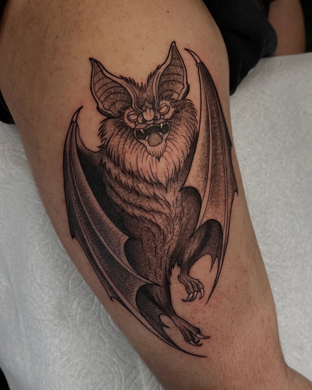 Tattoo by @lordovflies — black_and_grey, realism