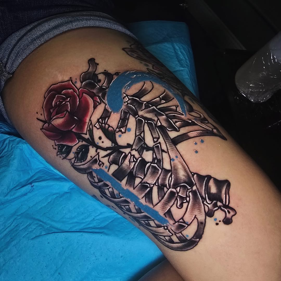 Tattoo by @tattoo.art.by.jeff — black_and_grey, realism