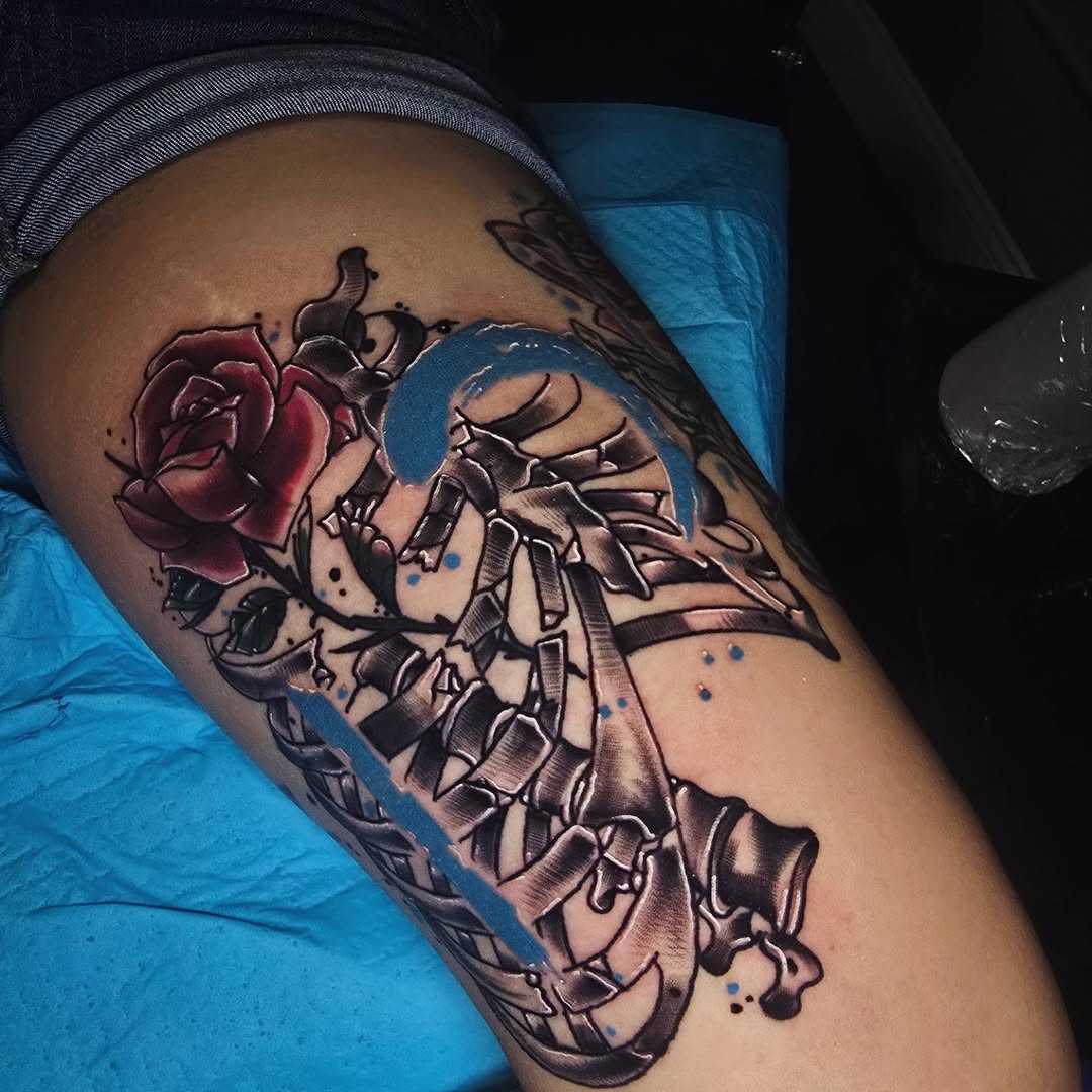 Tattoo by @tattoo.art.by.jeff — black_and_grey, realism