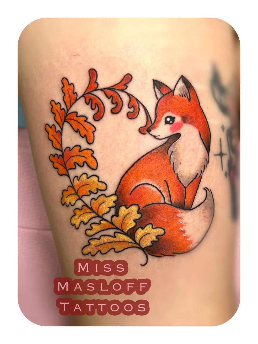 Tattoo by @missmasloff_tattoos — illustrative, new_school