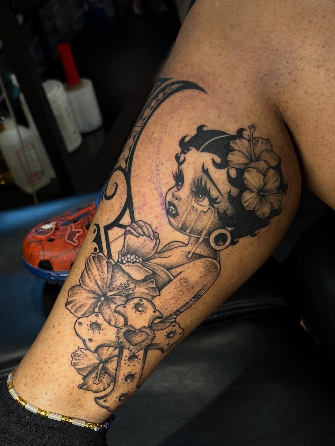Tattoo by @auraink.studio β black_and_grey, chicano