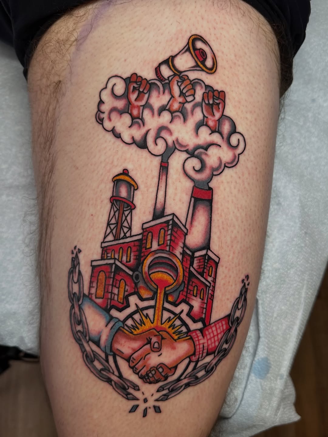 Tattoo by @eggtattooer — american_traditional, illustrative