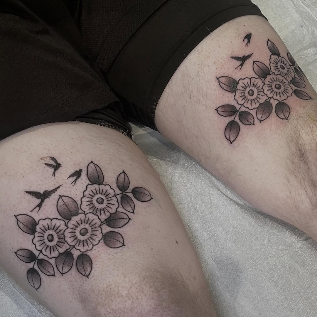 Tattoo by @amandamarietattoo — american_traditional, illustrative