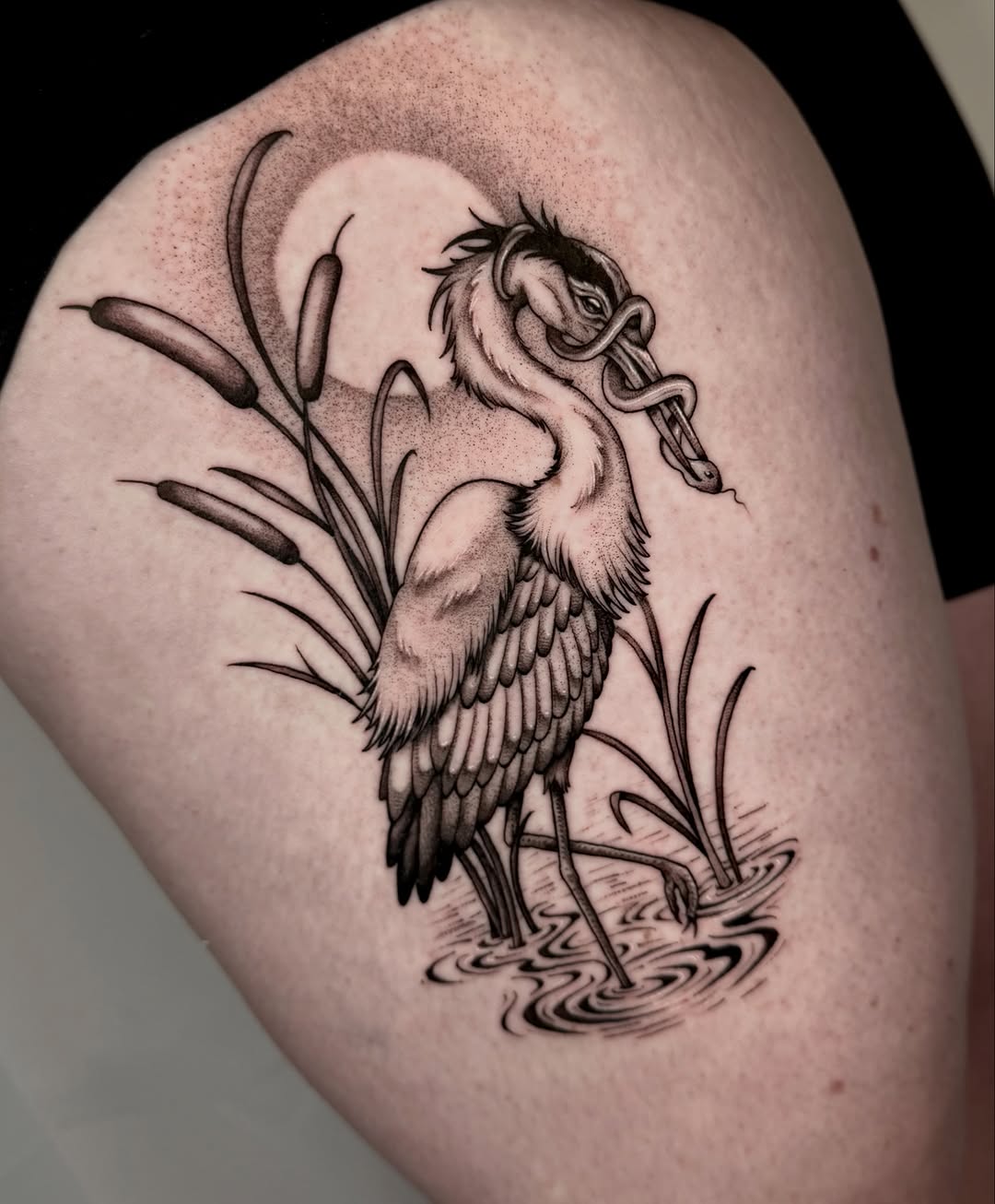 Tattoo by @kathrynsemusart — black_and_grey