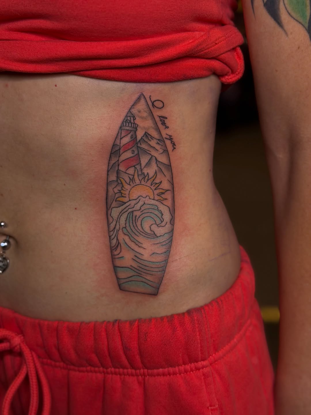 Tattoo by @boeshane — illustrative, lettering_script