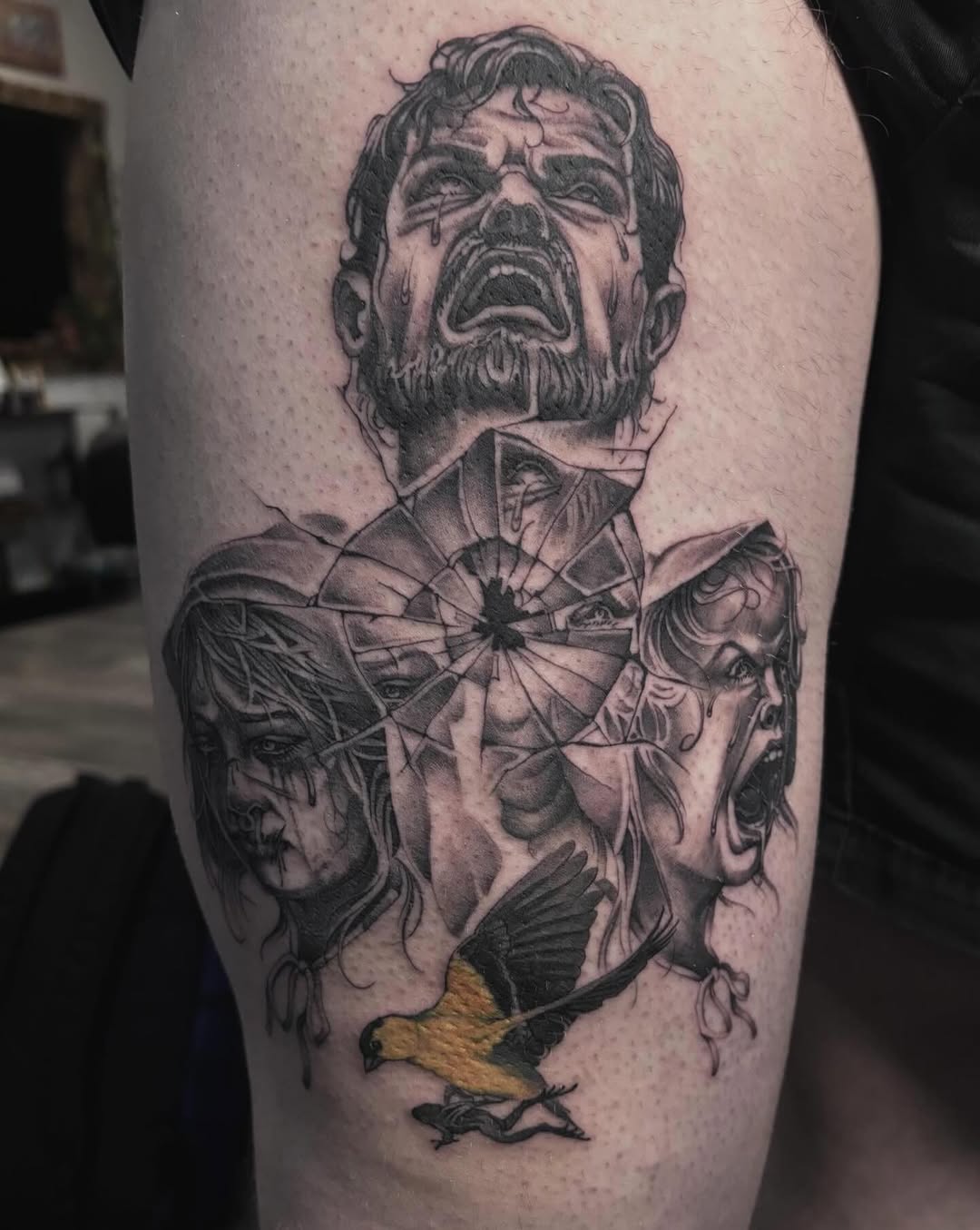 Tattoo by @tf_tattoos — realism, dark_realism