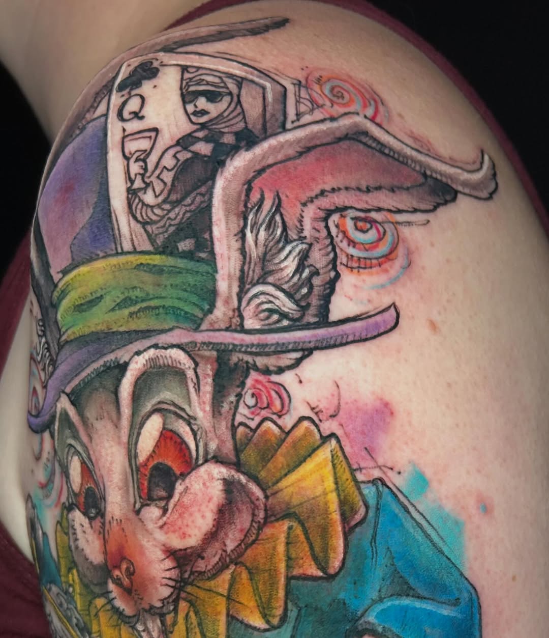 Tattoo by @jon_f_n_story — new_school, trash_polka