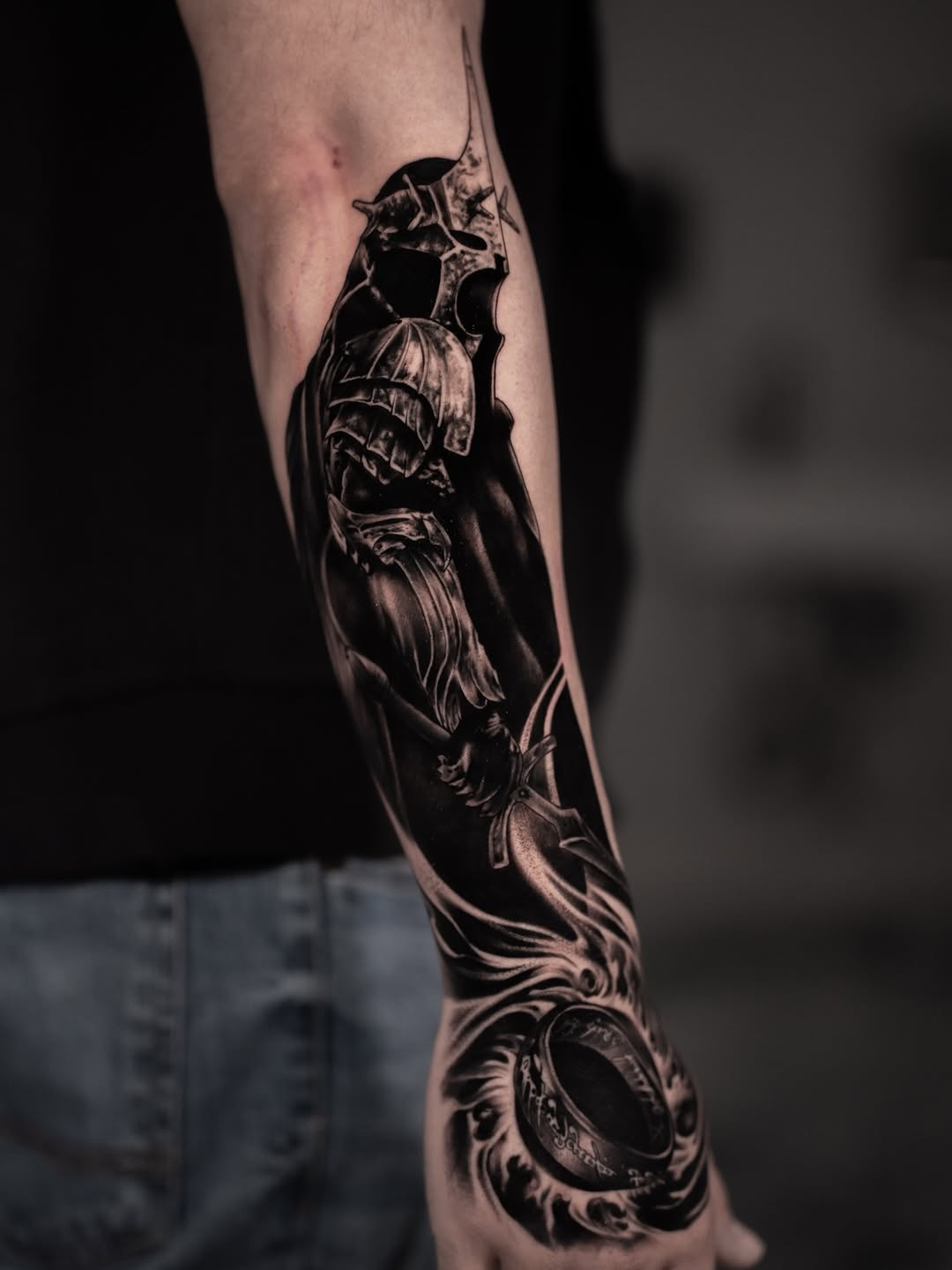 Tattoo by @andretattoostx โ realism, black_and_grey