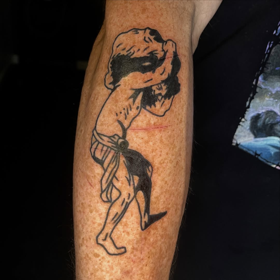 Tattoo by @traffic.death โ black_and_grey, illustrative