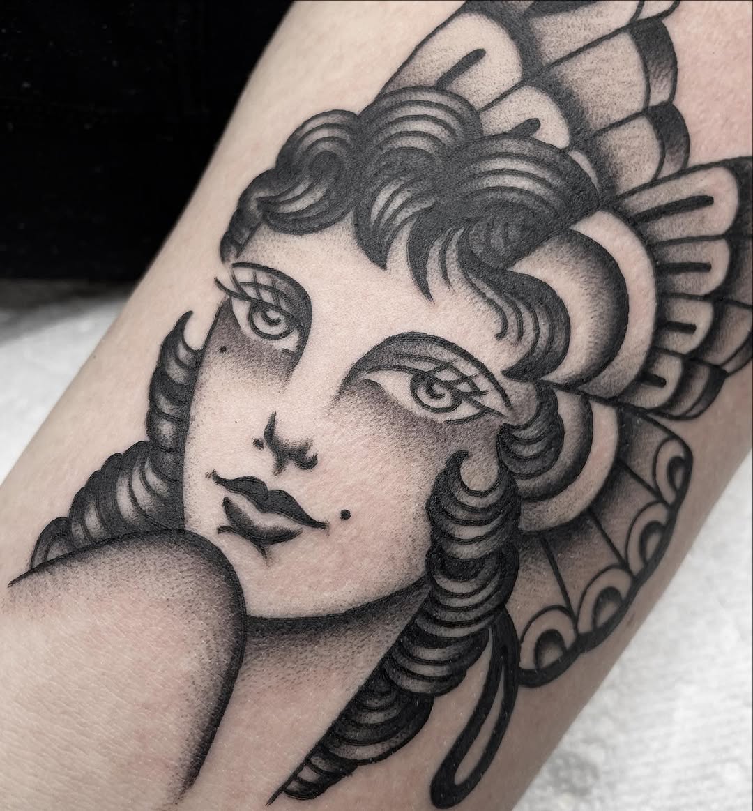 Tattoo by @katbarrieau — american_traditional, illustrative