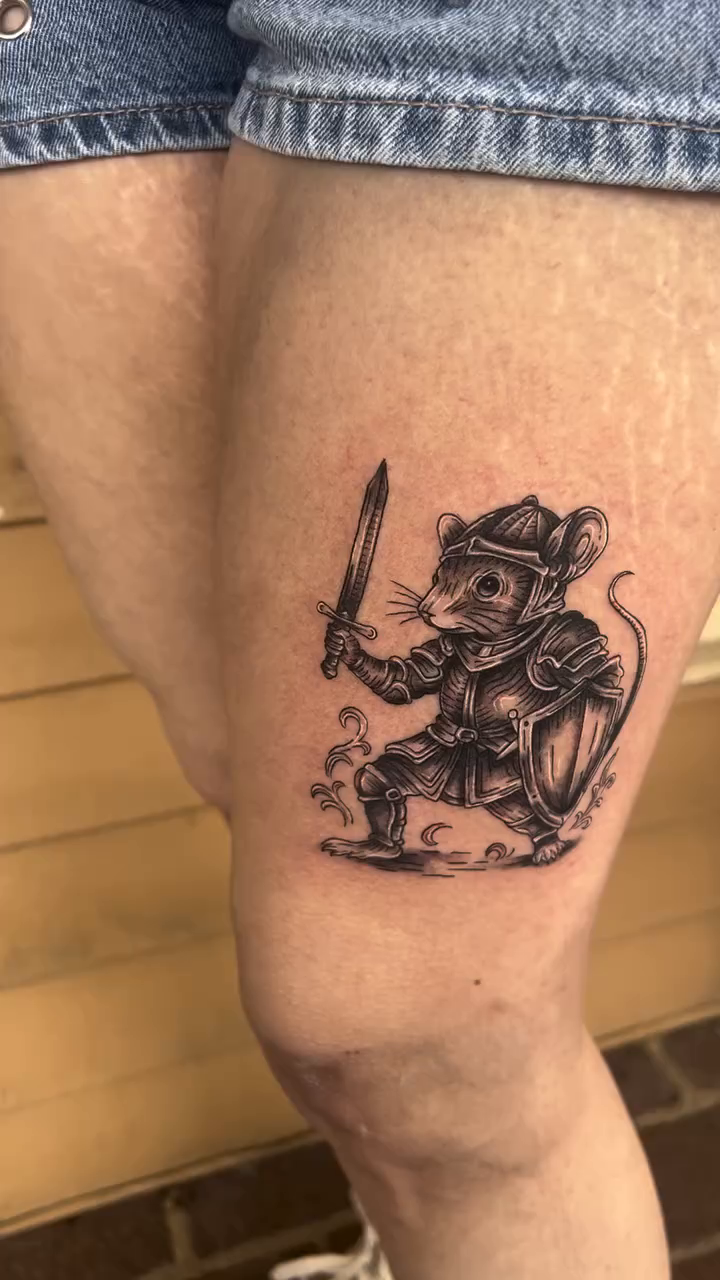 Tattoo by @jaiwoods_tattoo — black_and_grey