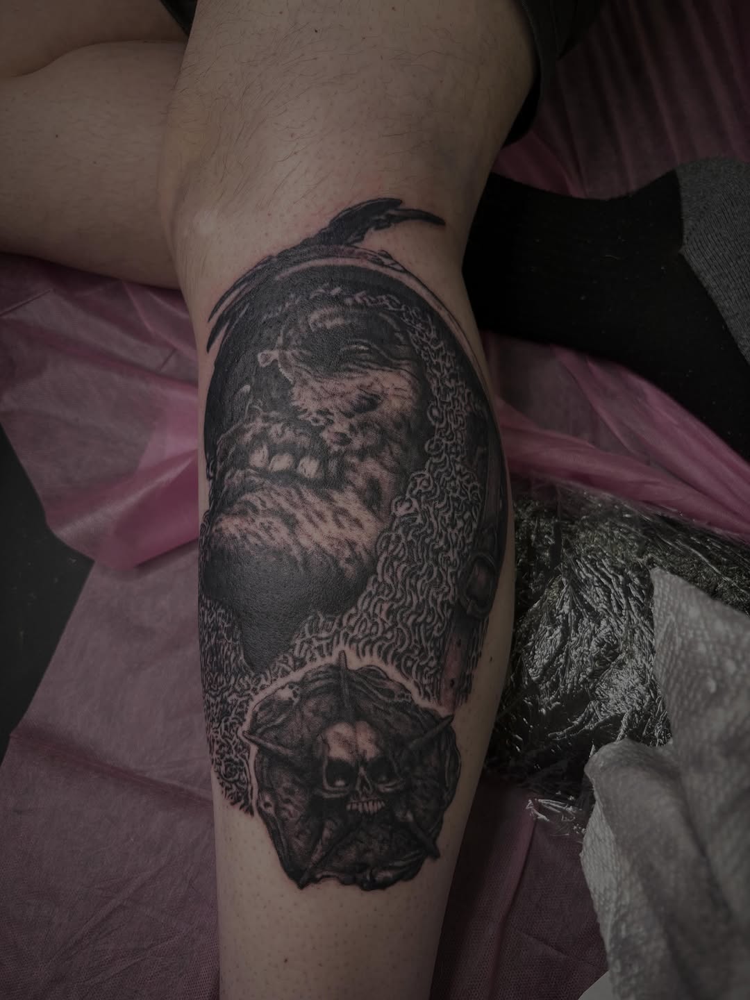 Tattoo by @disgracefultattoo — realism, black_and_grey