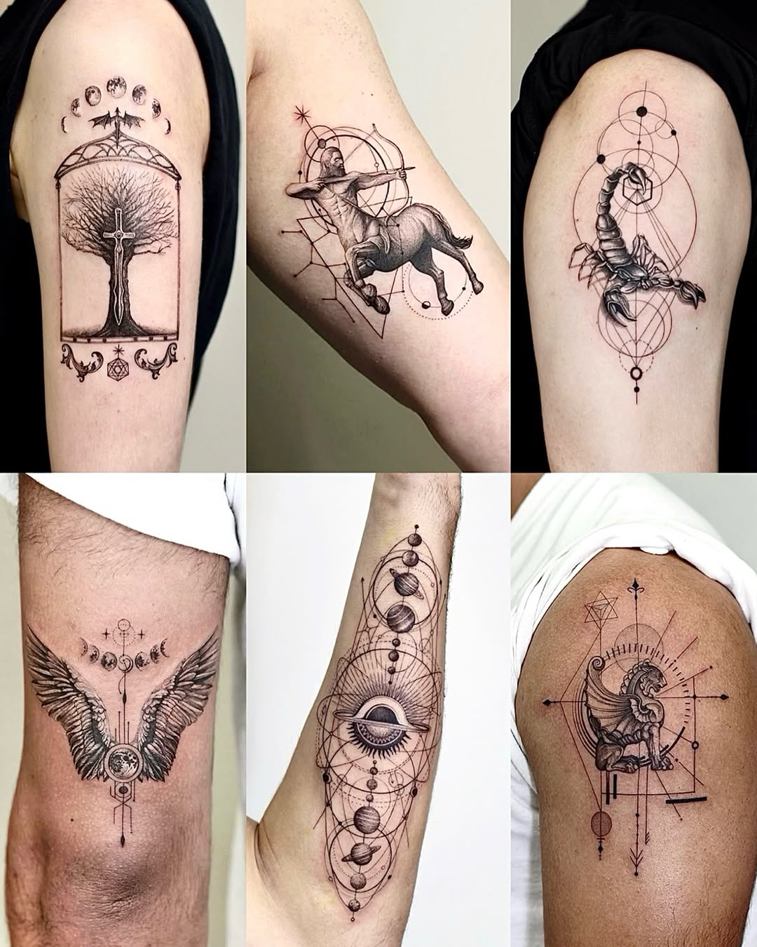 Tattoo by @linsey_tattooer β geometric, black_and_grey