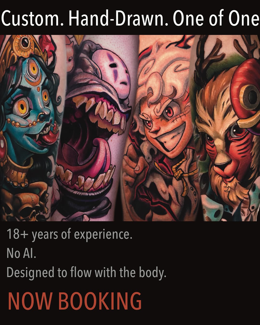 Tattoo by @levihiltontattoos โ new_school, anime
