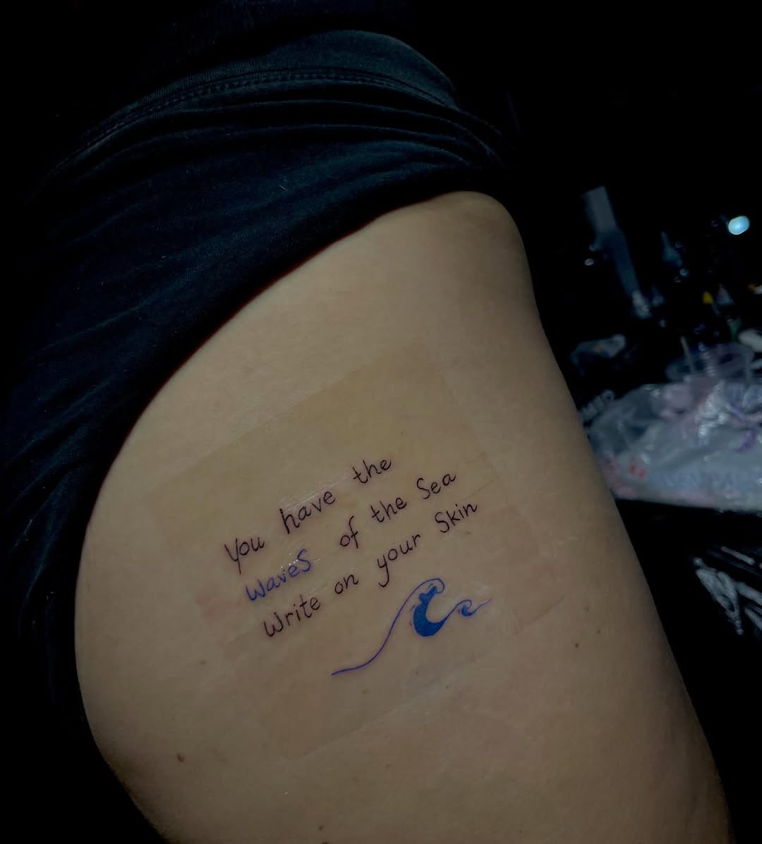 Tattoo by @gerd_villa — lettering_script, minimalist