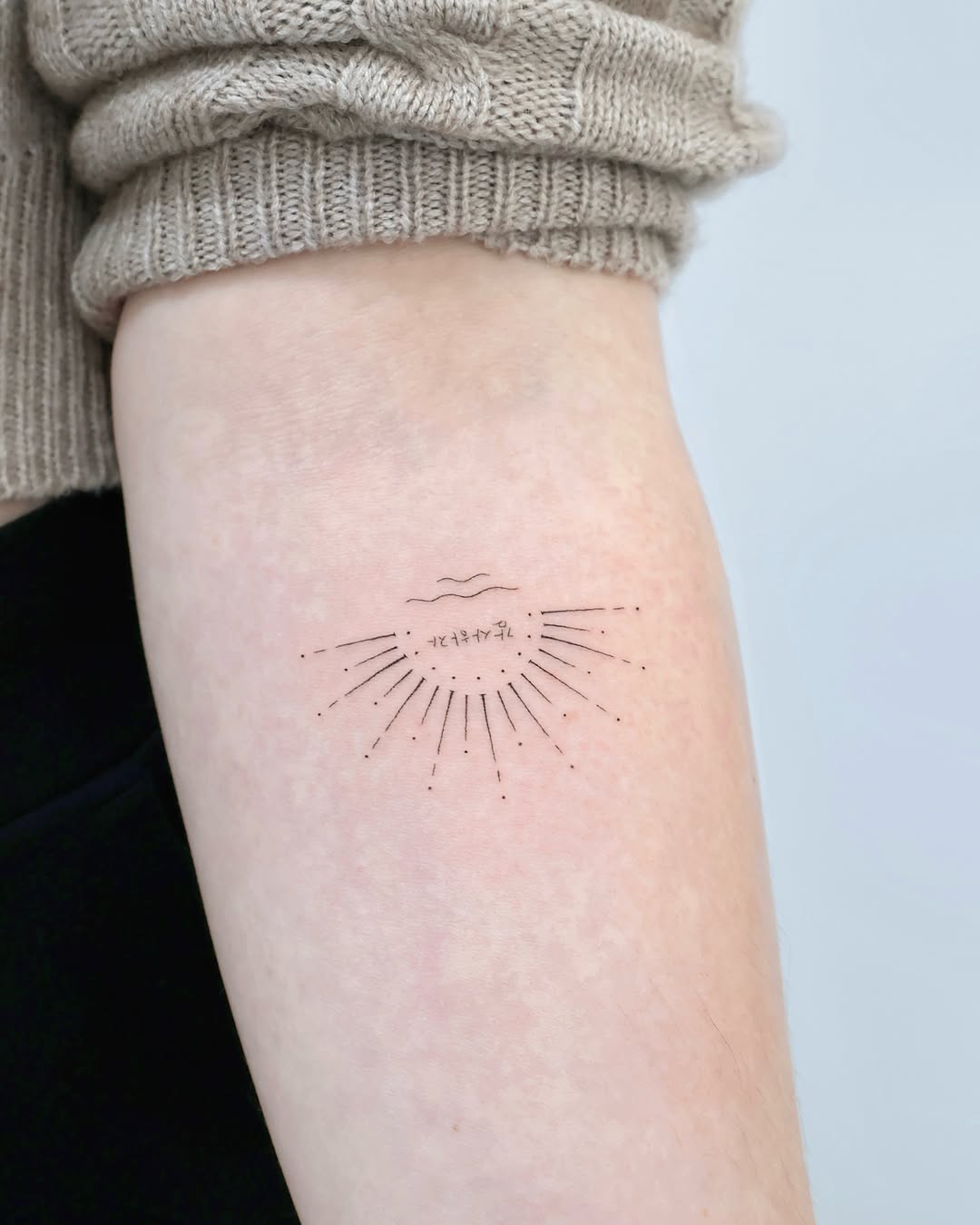 Tattoo by @tattooist_mora — fine_line, lettering_script