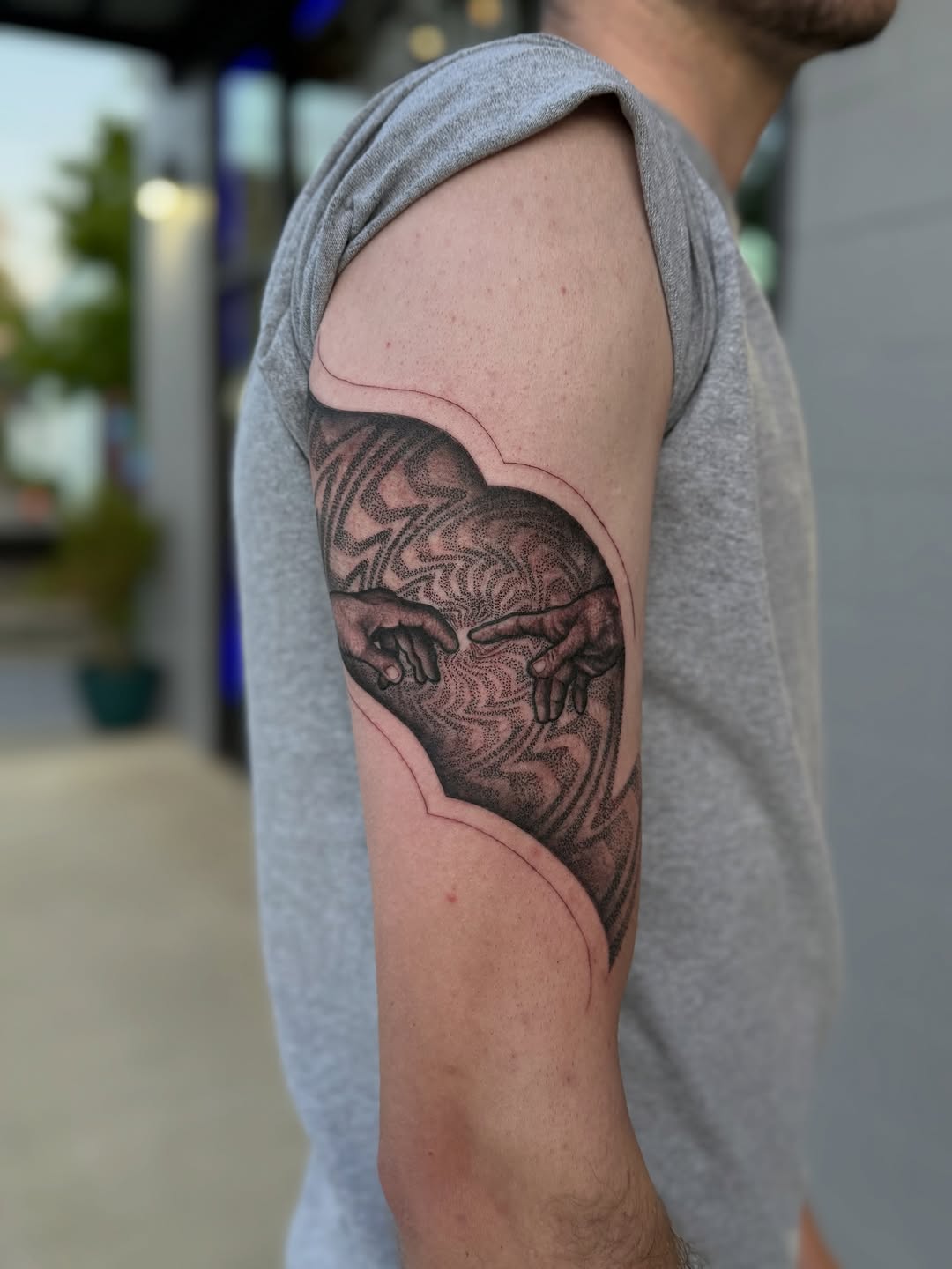 Tattoo by @london_on_the_tatts β dotwork, black_and_grey