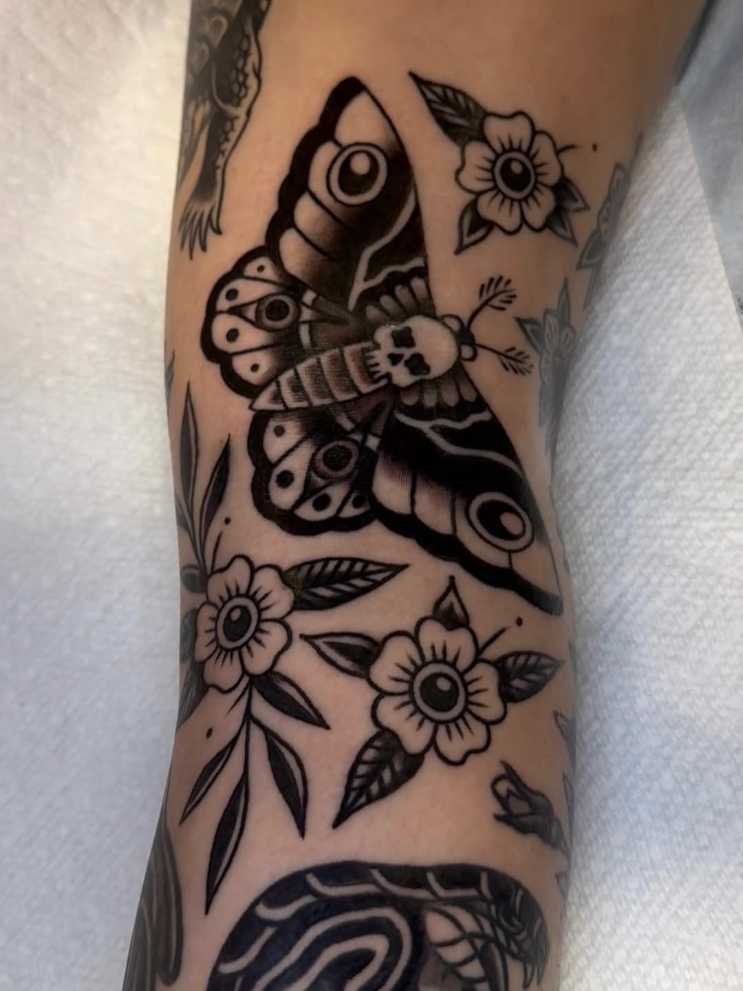 Tattoo by @coryallentattoos β american_traditional, blackwork