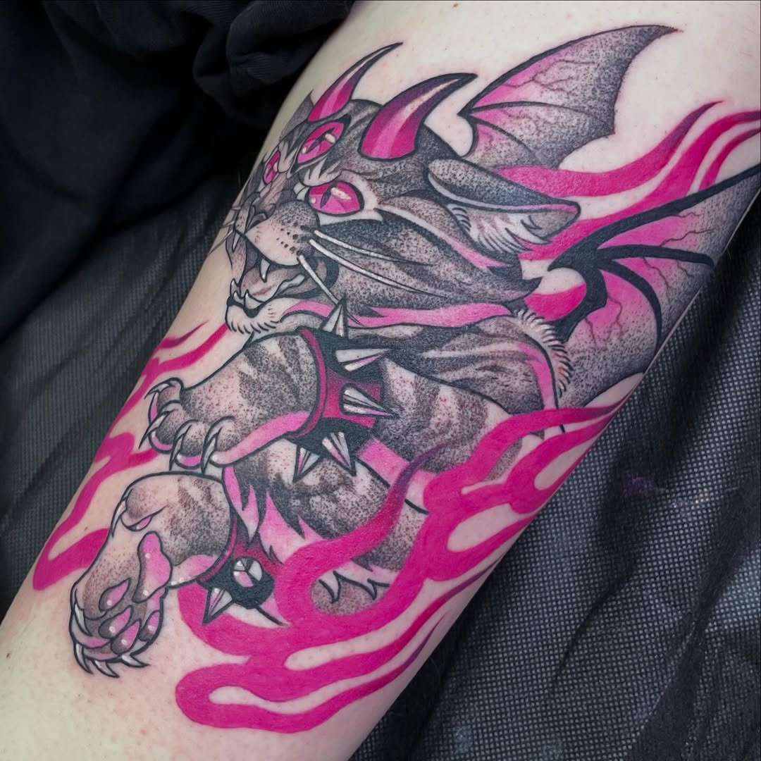 Tattoo by @necromandi β illustrative, new_school