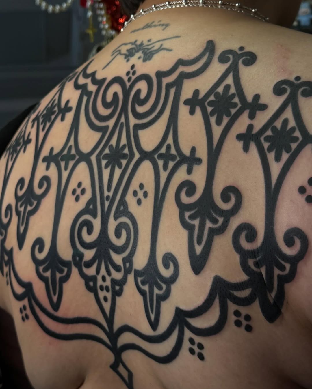 Tattoo by @dimsouls — blackwork, ornamental