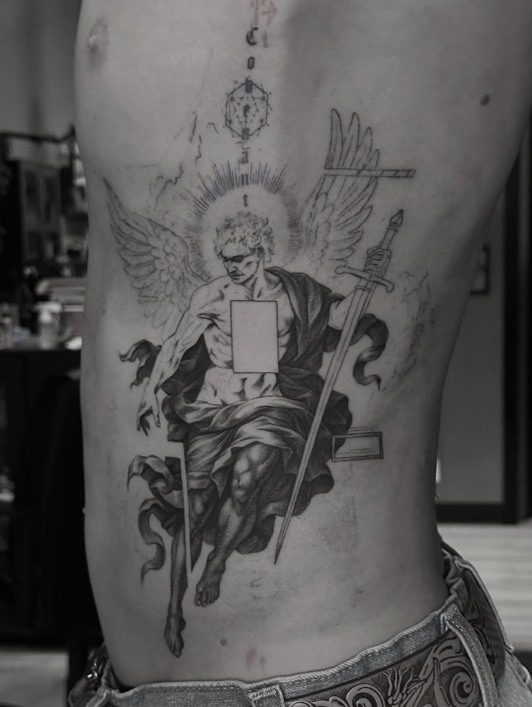 Tattoo by @beholds_ โ black_and_grey, realism